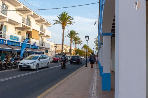 Formentera, Spain: 2021 August 25: City of La Savina in the port of Formentera in the summer of 2021.