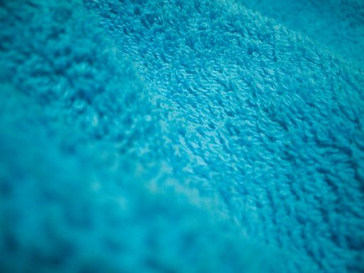 A blue cotton towel texture