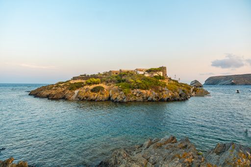 The S'Arenella Island on the coast of Cadaques, Costa Brava, Catalonia, Gerona