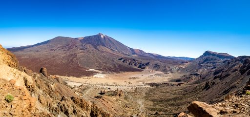 A beautiful mountainous landscape in National Park of Teide, Tenerife, Canary Islands