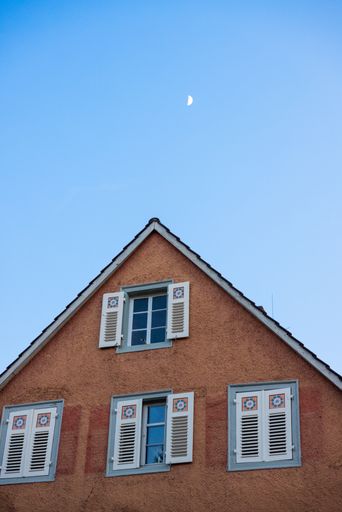 A low-angle shot of a beautiful building in Konstanz, Germany