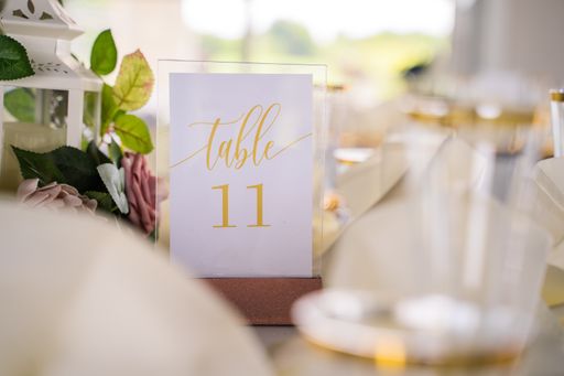 A wedding table decorated with flowers