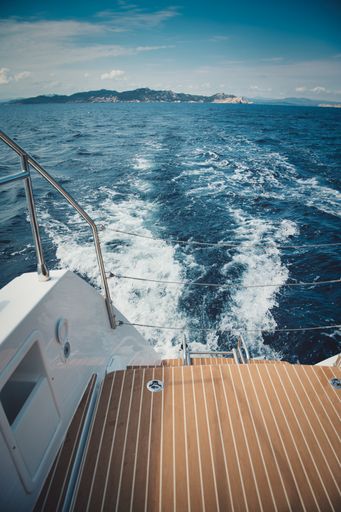 A beautiful sea view from the yacht