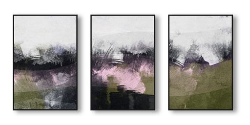 Abstract art oil painting with a modern style for wall decor