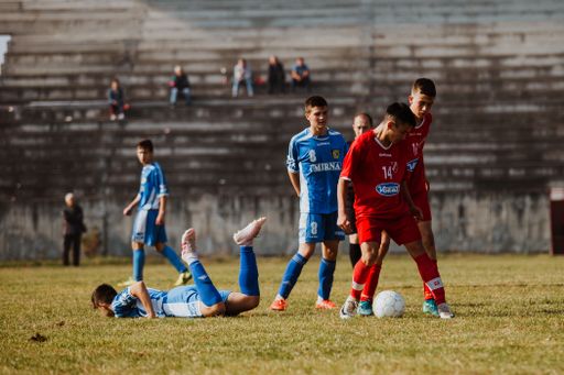 The football match in Brcko. Bosnia and Herzegovina.