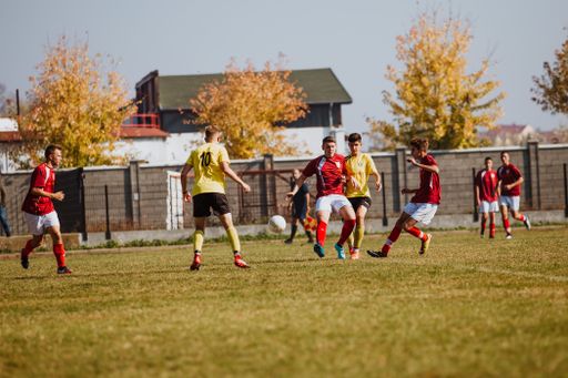 A football match at Jedinstvo in Brcko, Bosnia and Herzegovina
