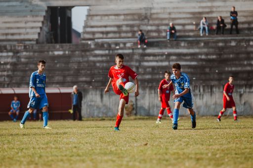 The football match in Brcko. Bosnia and Herzegovina.