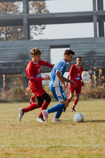 A football match at Jedinstvo in Brcko, Bosnia and Herzegovina