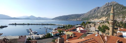 An aerial view of Isparta, Turkey