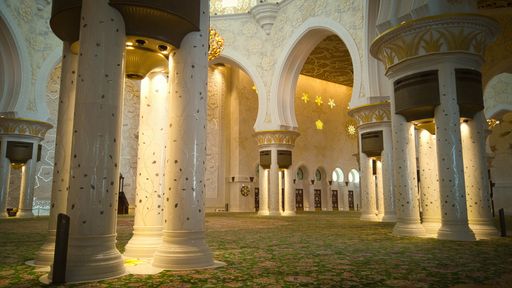 The Interior of the Grand Mosque Sheikh Zayed Grand Mosque, United Arab Emirates