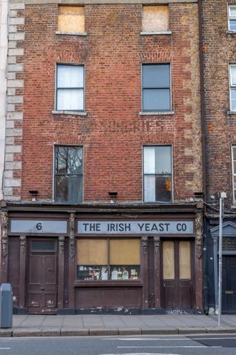 Ireland, Dublin, a view of closed The Irish Yeast Co pub in the Francis Street