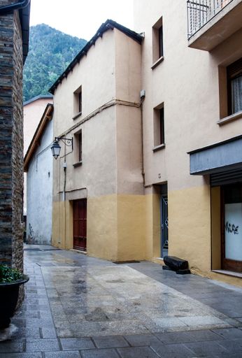 A vertical shot of a residential building in Andorra