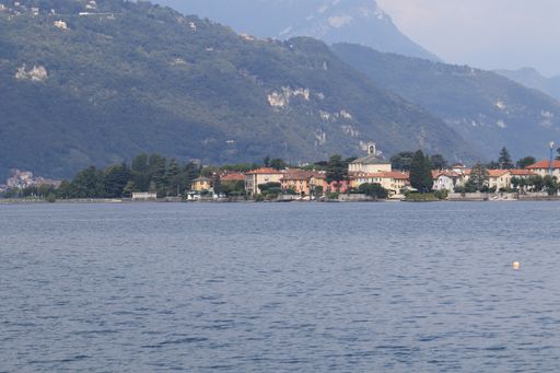 A fascinating view of the coast of Como Lake, Abbadia Lariana, Lecco, Italy.