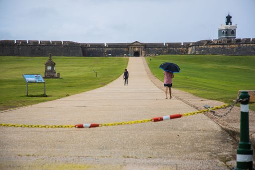 Historic El Morro fortress in San Juan, Puerto Rico with ocean views