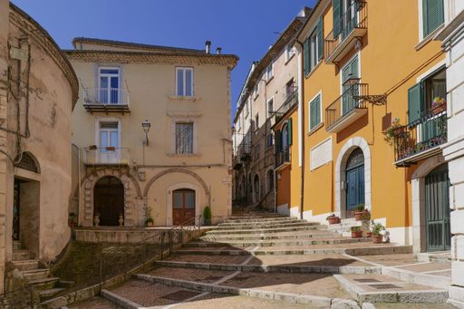 A street in the medieval district of the city.