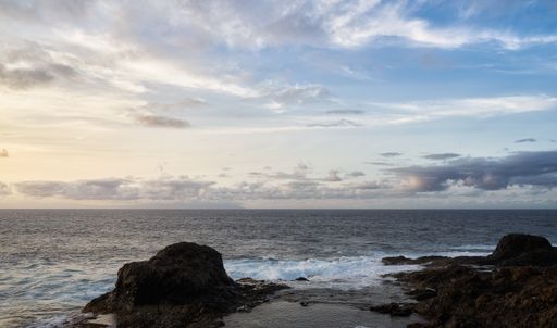 The beautiful view of the sea in North of Gran Canaria, Canary Islands, Spain
