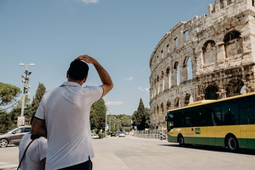 The picturesque Croatian city Pula with its cultural and architectural landmarks.