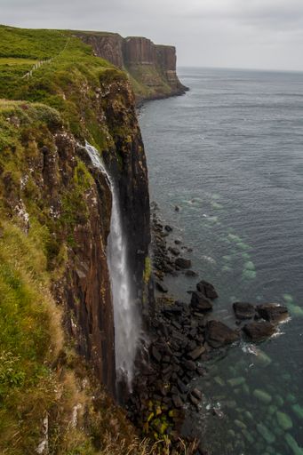 A beautiful shot of the isle of Skye, Portree, Scotland