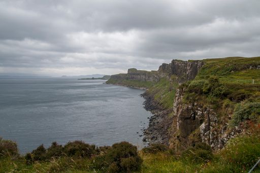 A beautiful shot of the isle of Skye, Portree, Scotland