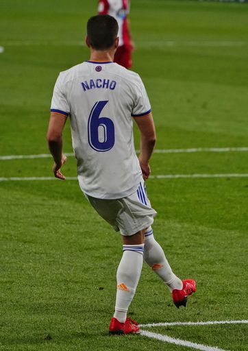 A Spanish soccer league match between Real Madrid and Celta Vigo at the Santiago Bernabeu stadium