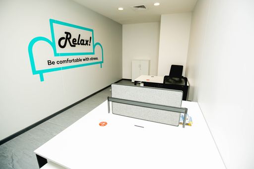 A wide and close shots of office interior designs