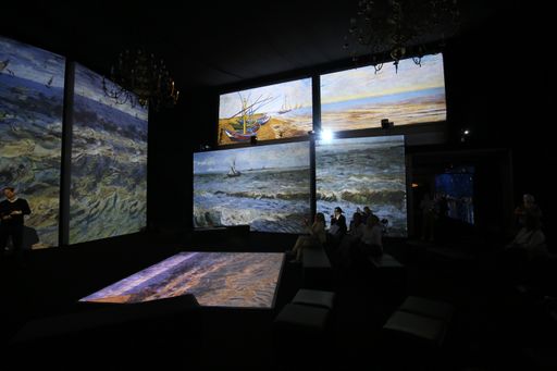 The exhibition Van Gogh Alive in Krakow, Poland