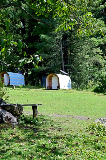 A small house in the green meadow
