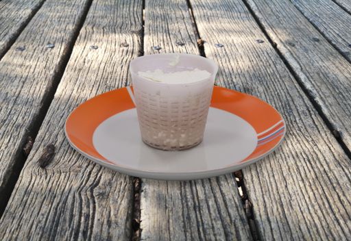 A homemade buffalo ricotta on wooden board