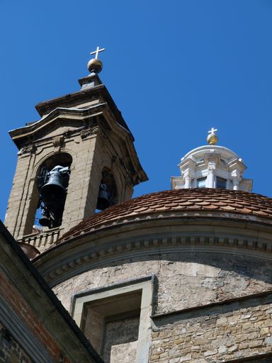 A vertical shot of the Basilica di San Lorenzo, Florence, Italy