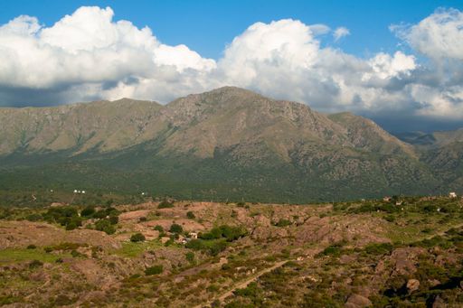 A beautiful view of a mountainous landscape in Cordoba, Argentina