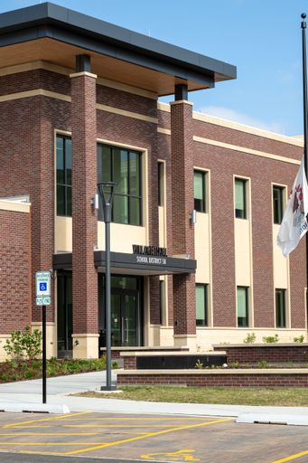 The Downers Grove Civic Center with other offices.