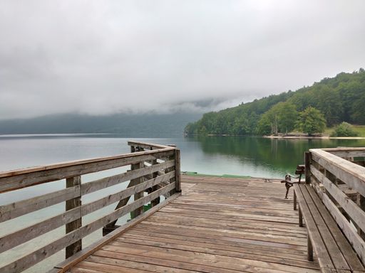 The beautiful view of Bohinj Lake in summer. Triglav National Park, Slovenia.