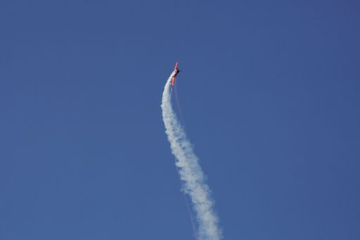A closeup shot of a military transport aircraft flying in the sky at the 2021 Toronto Airshow, Canada