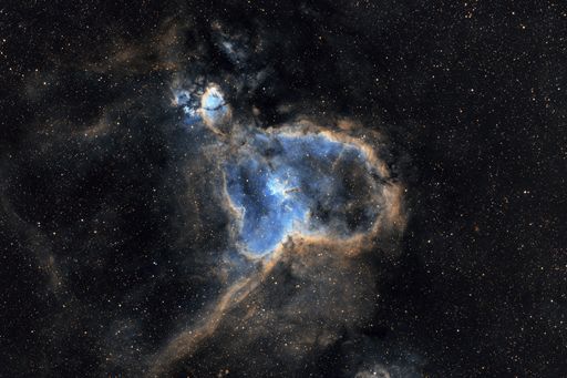 A lagoon nebula on a starry sky at night - perfect for wallpapers
