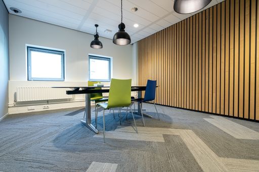 A beautiful shot of the interior of working space in a modern office
