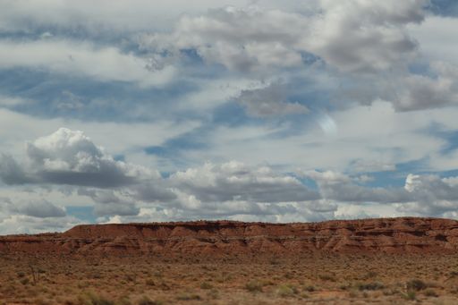 A red rock landscape in a National Park in Utah, USA