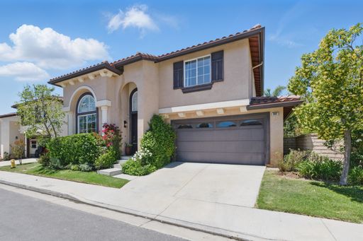 Stylish interior and exterior of a modern suburban California home with bright rooms, open layout, and mountain views.