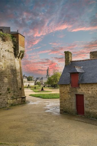 Vannes, wash house in the ramparts garden