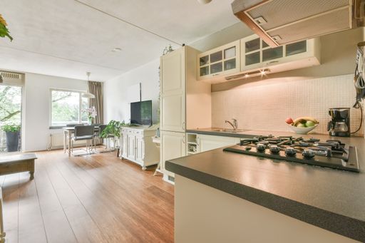 A beautiful kitchen with a modern interior
