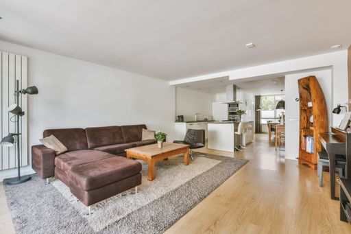 A beautiful living room with a modern interior