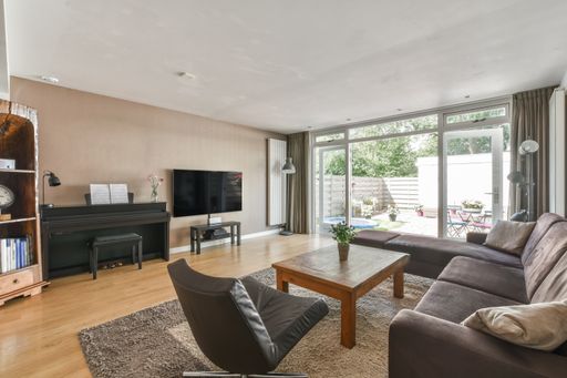 A beautiful living room with a modern interior