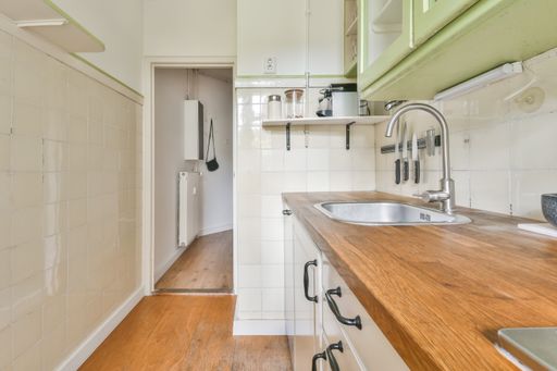 A beautifully renovated modern kitchen interior design