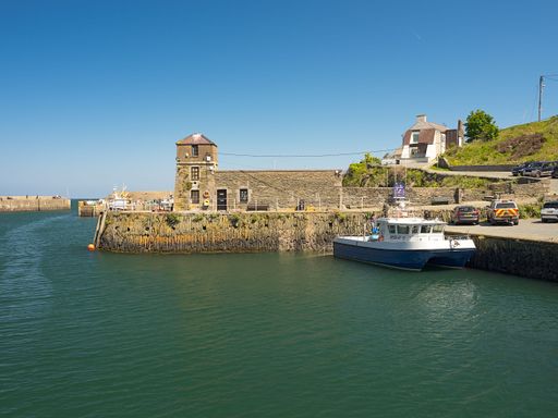Amlwch, Anglesey, Wales, Uk, 05-17-2025: Sea port of Amlwch Anglesey North Wales, Sunny summers day.