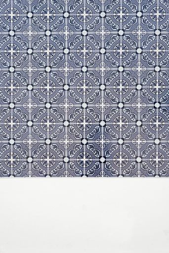 A traditional blue Portuguese tile pattern