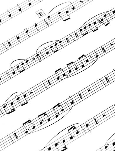 A simple music notes sheet for musicians