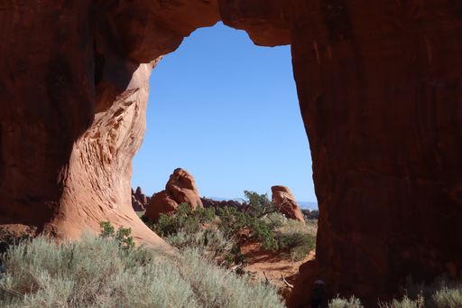 The beautiful view of the rocks in Arches National Park. Utah, United States.