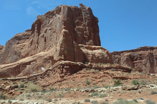 A landscape of rocks in a national park in Utah, the United States