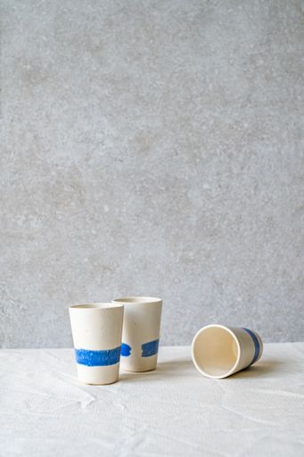 Selection of handmade ceramic cups