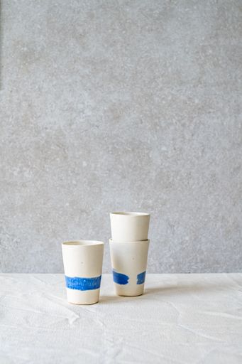 Selection of handmade ceramic cups