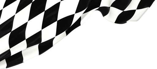 A 3d rendering of a finish flag background muster, black and white pattern